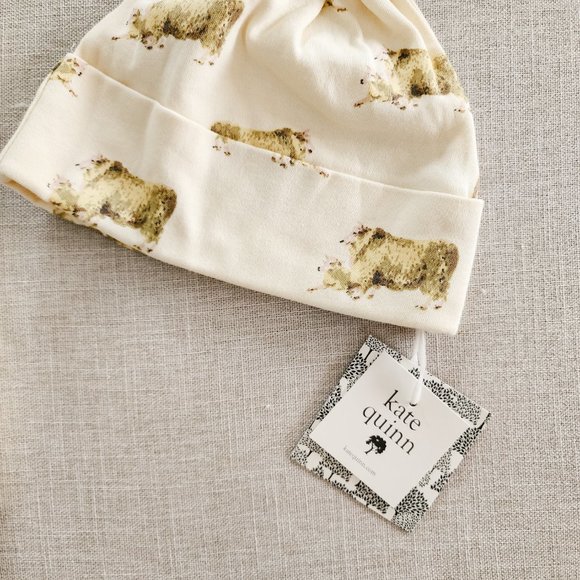 Kate Quinn Sheep Set Swaddle, Bodysuit, Panda Pants and Hat - Picture 3 of 16